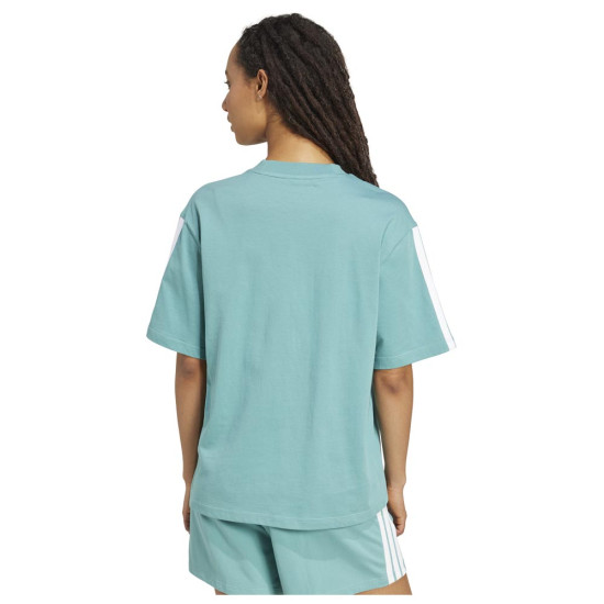 Adidas Γυναικεία κοντομάνικη μπλούζα Essentials 3-Stripes Boyfriend Tee